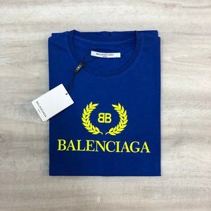 Balenciaga Navy Blue T-Shirt For Men